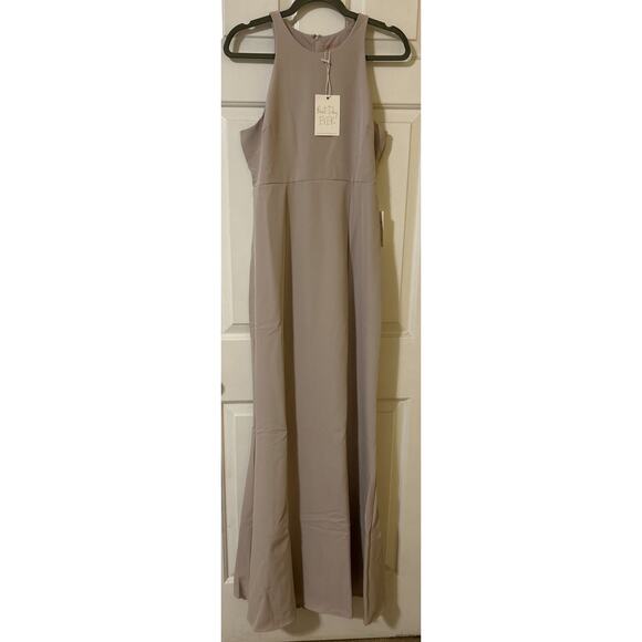 Show Me Your Mumu Chicago High Neck Gown Show Me The Ring Stretch Crepe M NEW C9 - Picture 1 of 5